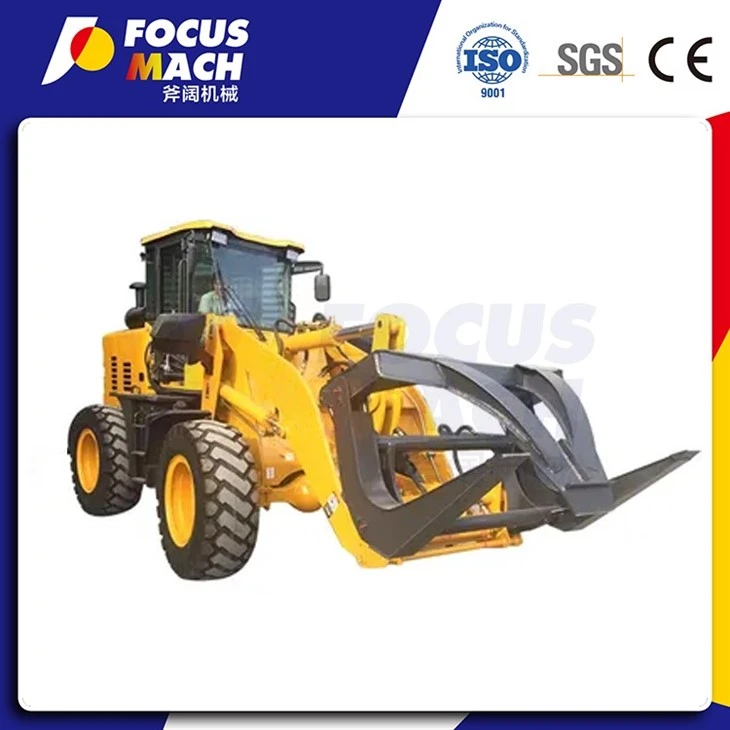 15t 20t 23t Front End Wheel Loader With Log Grapple / Timber Grapple best