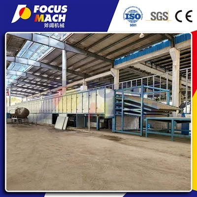 Mesin pengering venir roller kayu 4 lapisan lapisan