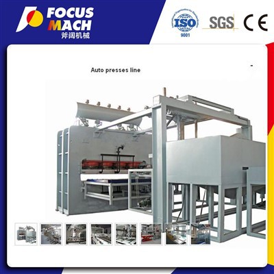 Jentera Kerja Kayu Automatik Kecekapan Tinggi Mesin Tekan Panas Lantai Laminasi