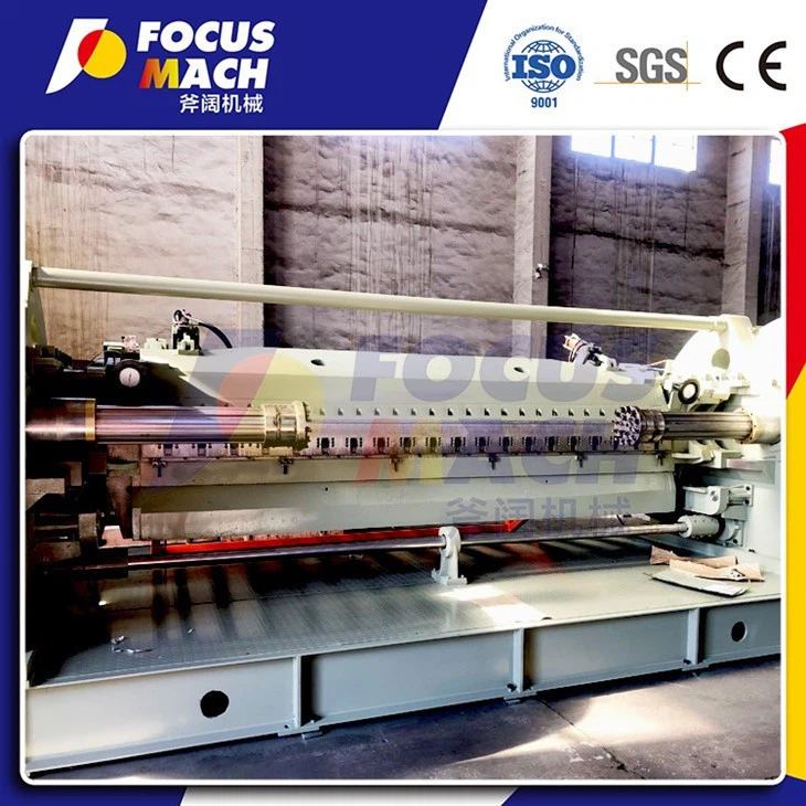 Woodworking Machinery High Precision Plywood Half Round Rotary Veneer Peeling Slicer